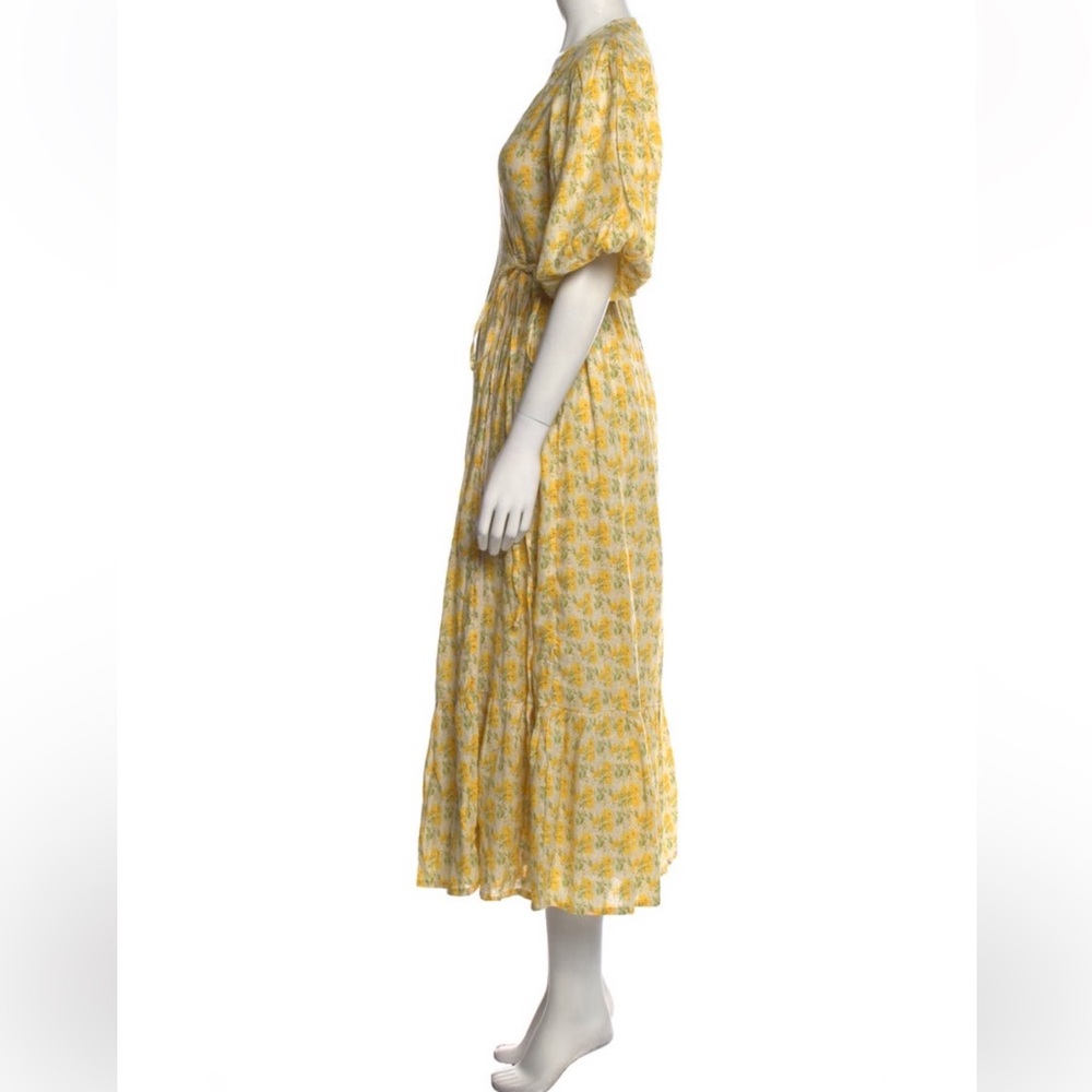 Faithfull the Brand Yellow Floral Maxi Dress - Picture 2 of 3